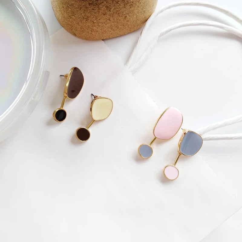 Contracted temperament new earrings bump color female  earrings irregular earrings earrings restoring ancient ways