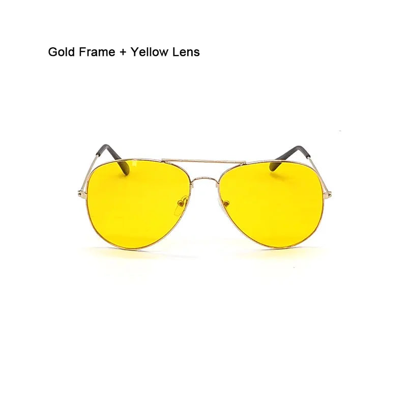 Night Driving Sunglasses For Women Sun Glasses Men Oculos de Sol Feminino Brand Designer Fashion Yellow Lenses