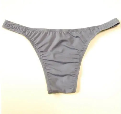 Ice Silk Men's Bikini Underwear Low-waist Male Panties Sexy Translucent  Briefs 16 Colors