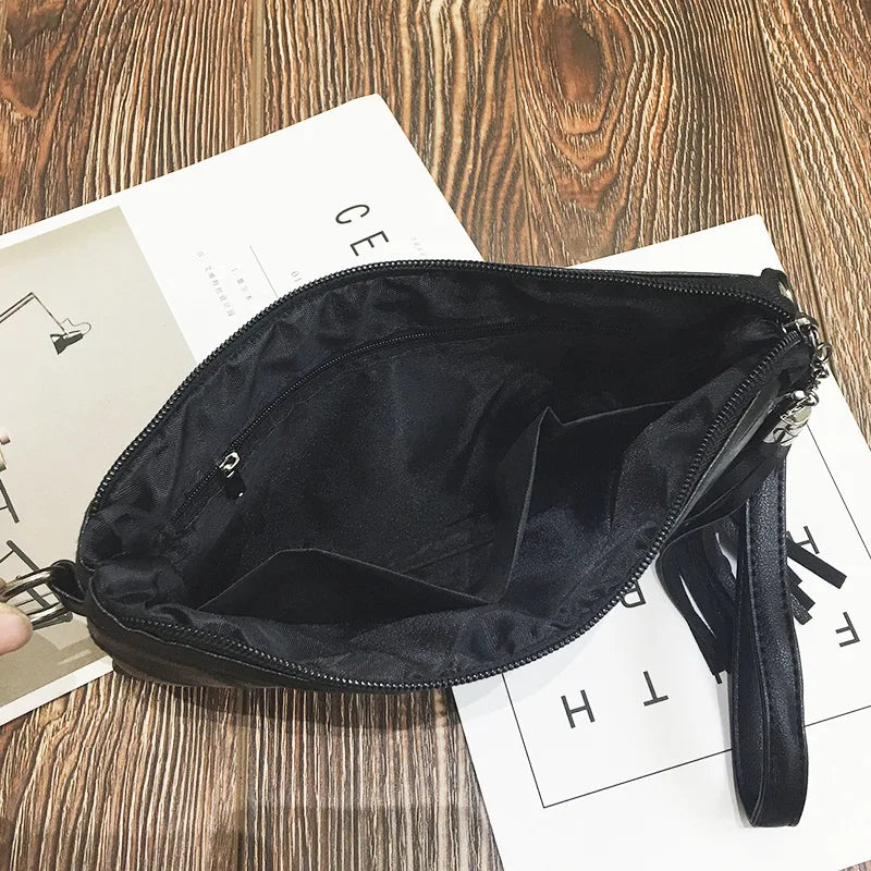 Fashion Tassel Women's Bags Luxury Fringed Handbags Leather Women Messenger Bag For Girls Crossbody Bag Females Clutches