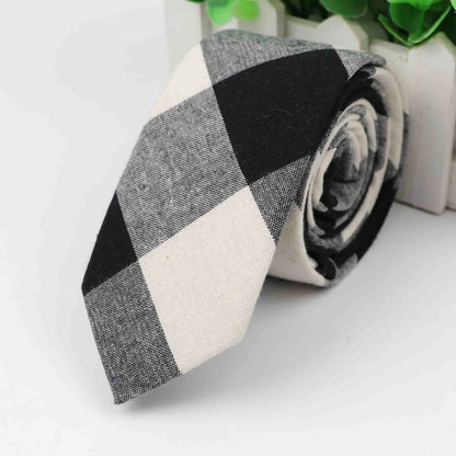 Fashion Tie Classic Men's Plaid Necktie Casual Tartan Suit Bowknots Ties Male Cotton Skinny Slim Ties Colourful Cravat