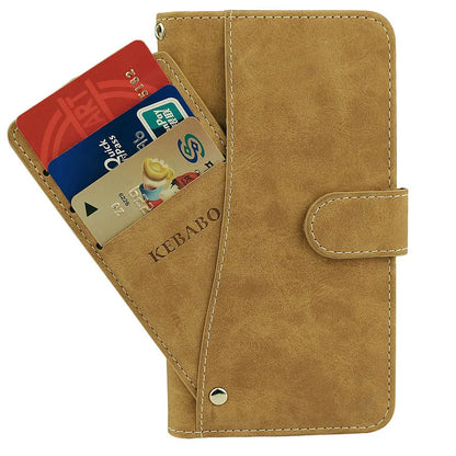 Vintage Leather Wallet W&O X200 Pro Case Flip Luxury Card Slots Slip-resistant Cover Phone Protective Cases Bags