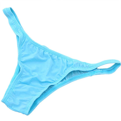 Ice Silk Men's Bikini Underwear Low-waist Male Panties Sexy Translucent  Briefs 16 Colors
