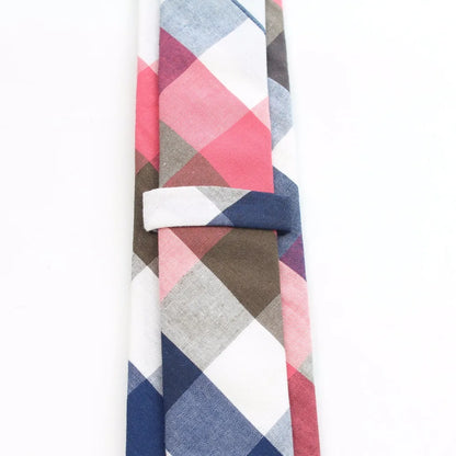 Fashion Tie Classic Men's Plaid Necktie Casual Tartan Suit Bowknots Ties Male Cotton Skinny Slim Ties Colourful Cravat