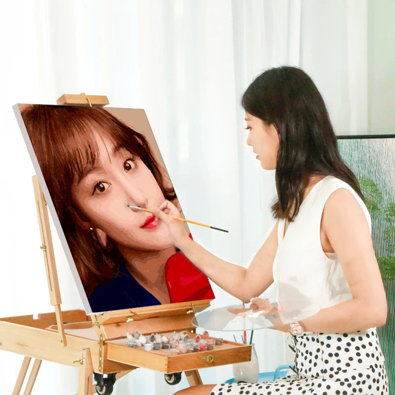 Paintings by Numbers Photo Customized DIY Oil Paint for portrait wedding family custom make diy  on  canvas  custom digita