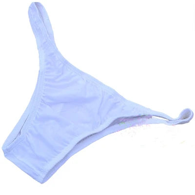 Ice Silk Men's Bikini Underwear Low-waist Male Panties Sexy Translucent  Briefs 16 Colors