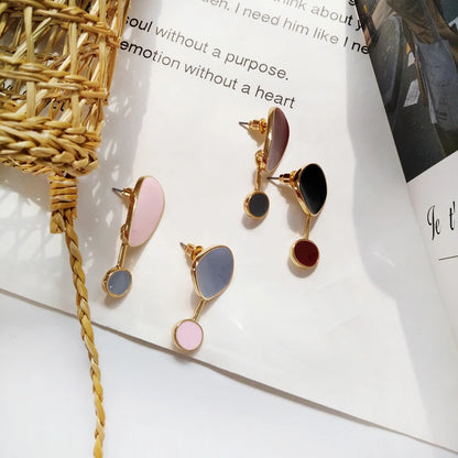 Contracted temperament new earrings bump color female  earrings irregular earrings earrings restoring ancient ways