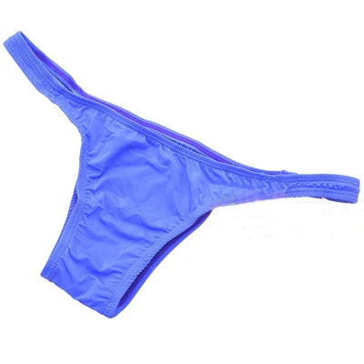 Ice Silk Men's Bikini Underwear Low-waist Male Panties Sexy Translucent  Briefs 16 Colors