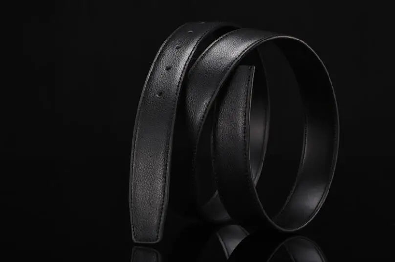 Male Automatic Buckle Belts No Buckle Belt Men Fashion Casual High Quality Belt Male Genuine Leather Luxury Brand Waistband