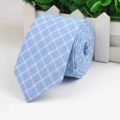 Fashion Tie Classic Men's Plaid Necktie Casual Tartan Suit Bowknots Ties Male Cotton Skinny Slim Ties Colourful Cravat