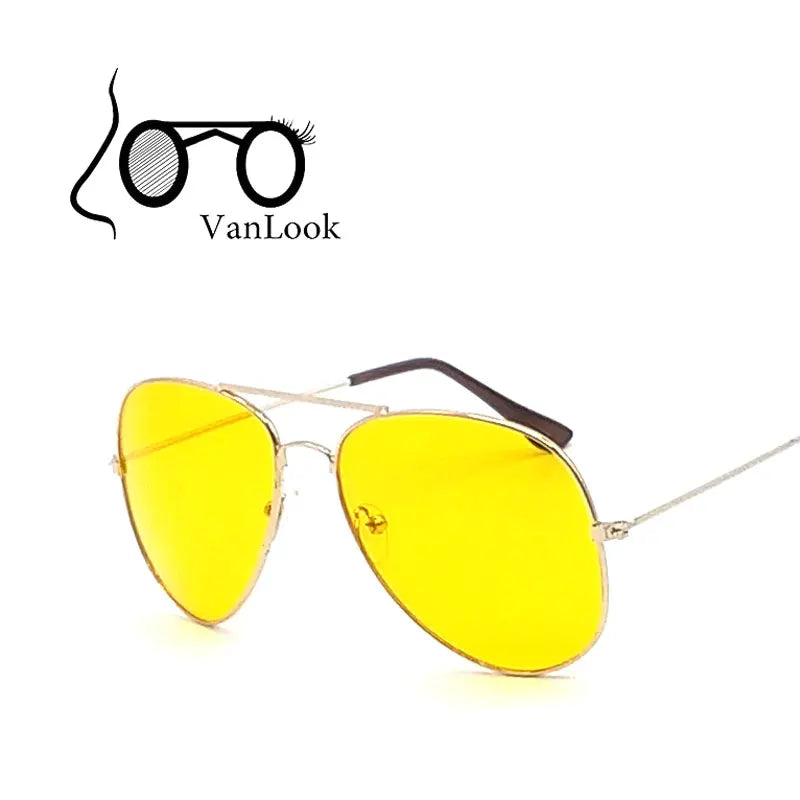 Night Driving Sunglasses For Women Sun Glasses Men Oculos de Sol Feminino Brand Designer Fashion Yellow Lenses