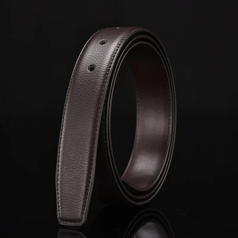 Male Automatic Buckle Belts No Buckle Belt Men Fashion Casual High Quality Belt Male Genuine Leather Luxury Brand Waistband
