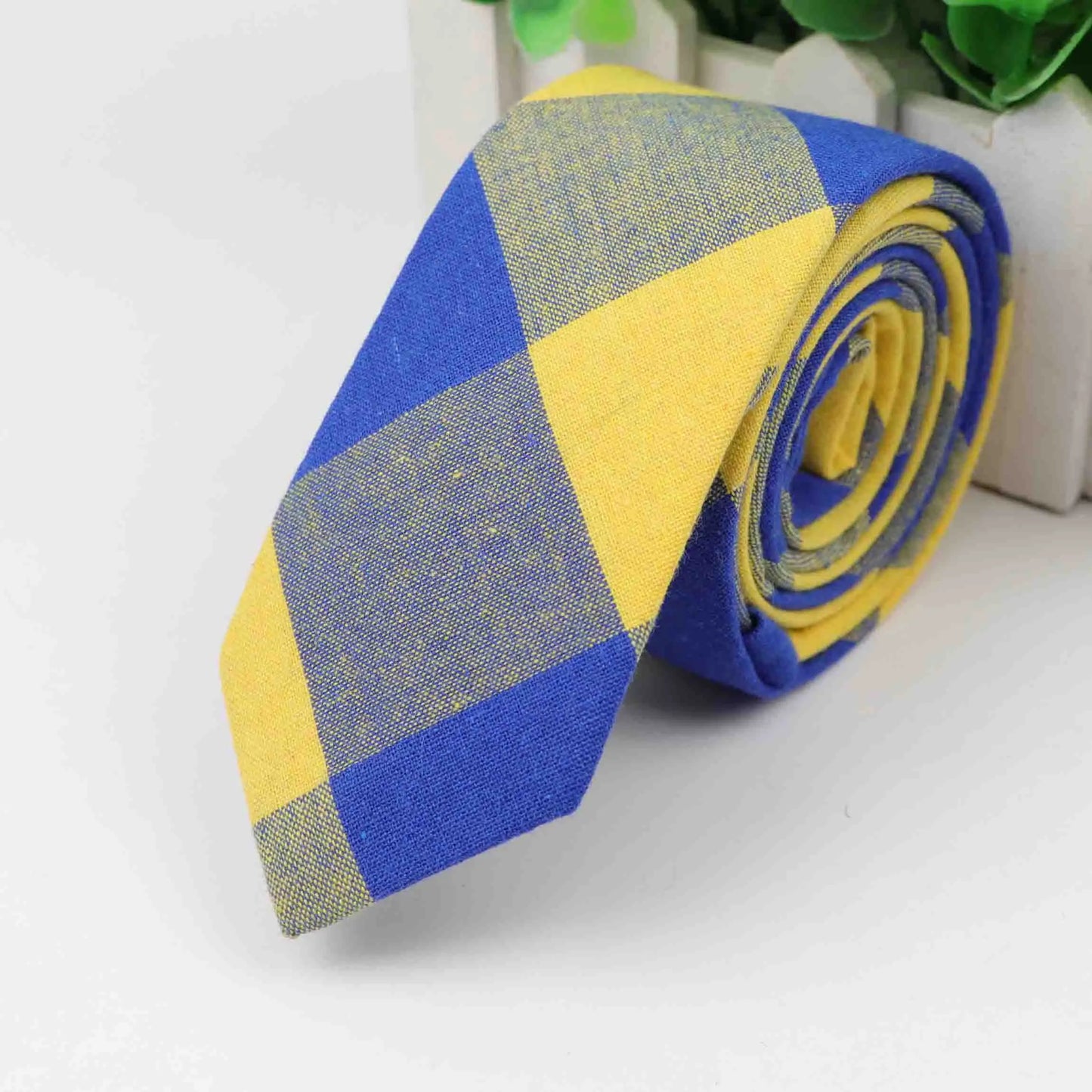 Fashion Tie Classic Men's Plaid Necktie Casual Tartan Suit Bowknots Ties Male Cotton Skinny Slim Ties Colourful Cravat