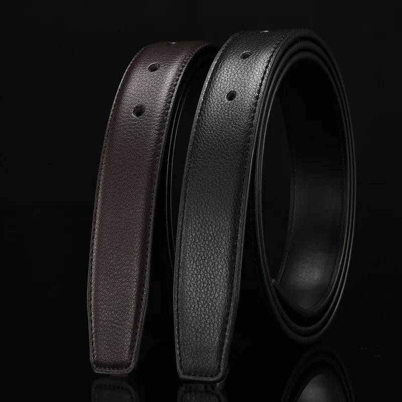 Male Automatic Buckle Belts No Buckle Belt Men Fashion Casual High Quality Belt Male Genuine Leather Luxury Brand Waistband