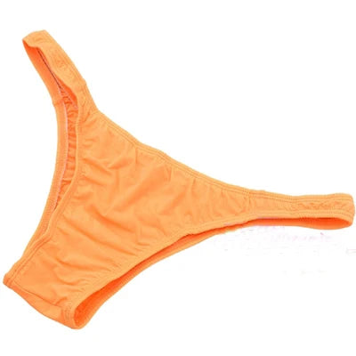 Ice Silk Men's Bikini Underwear Low-waist Male Panties Sexy Translucent  Briefs 16 Colors