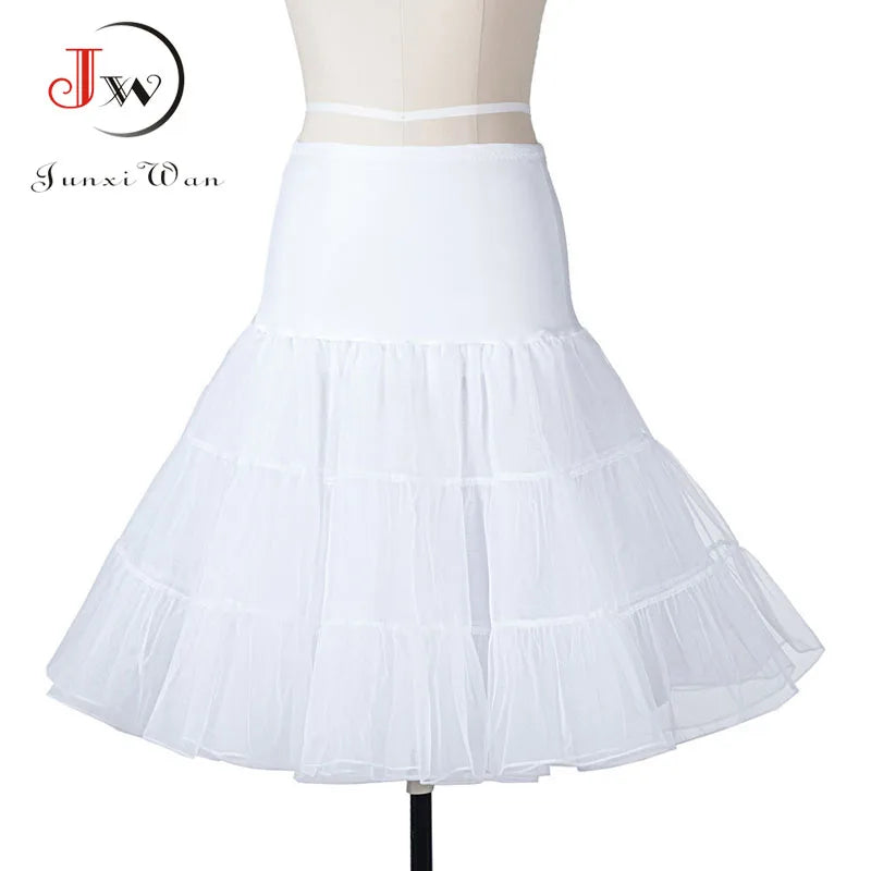 Tutu Skirt swing Rockabilly Petticoat Underskirt fluffy pettiskirt for Wedding Bridal Vintage 50s Audrey hepburn Women Ball Gown