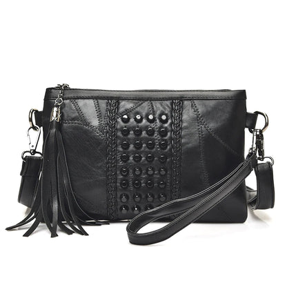 Fashion Tassel Women's Bags Luxury Fringed Handbags Leather Women Messenger Bag For Girls Crossbody Bag Females Clutches