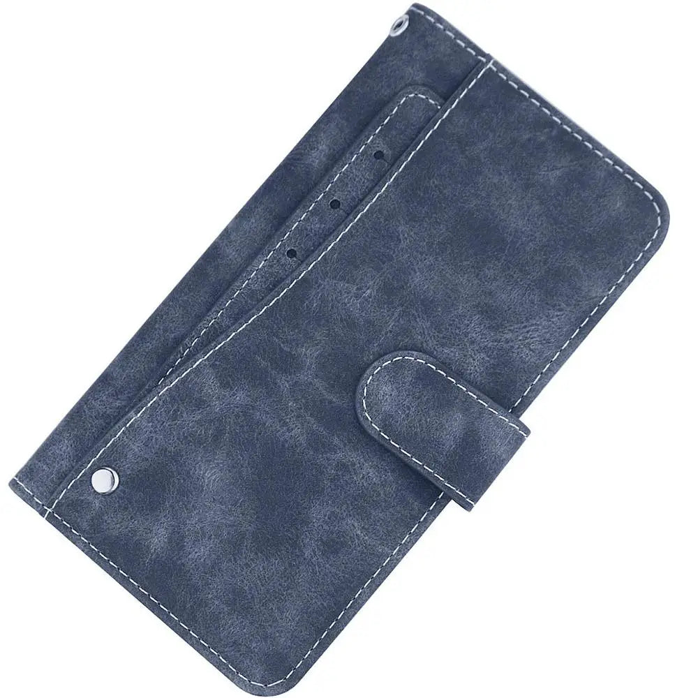 Vintage Leather Wallet W&O X200 Pro Case Flip Luxury Card Slots Slip-resistant Cover Phone Protective Cases Bags