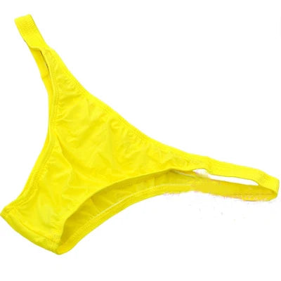 Ice Silk Men's Bikini Underwear Low-waist Male Panties Sexy Translucent  Briefs 16 Colors