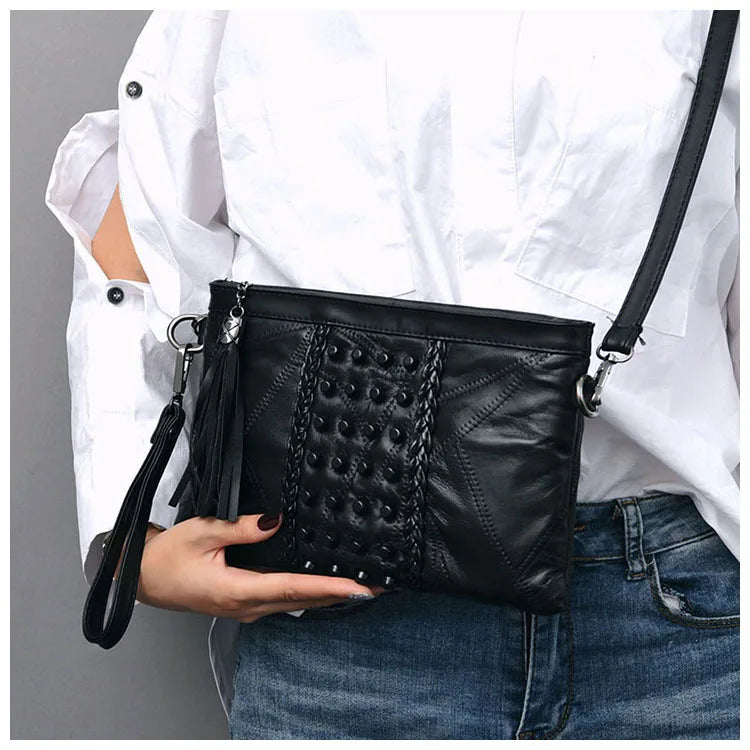 Fashion Tassel Women's Bags Luxury Fringed Handbags Leather Women Messenger Bag For Girls Crossbody Bag Females Clutches
