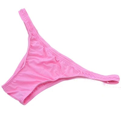 Ice Silk Men's Bikini Underwear Low-waist Male Panties Sexy Translucent  Briefs 16 Colors