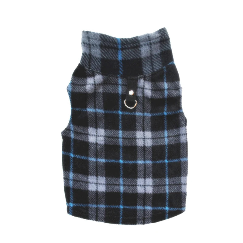 Warm Winter Dog Clothes Fleece Vest for Dog Puppy Fleece Clothing Soft Plaid Costume Doggy Autumn Winter Animal Pet Jacket Coat
