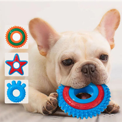 Teething Puppy Dog Chew Toy for Small Dogs Safety Rubber Pet Toys Chihuahua Cat Playing Ball Accessories Suministros Para Perros