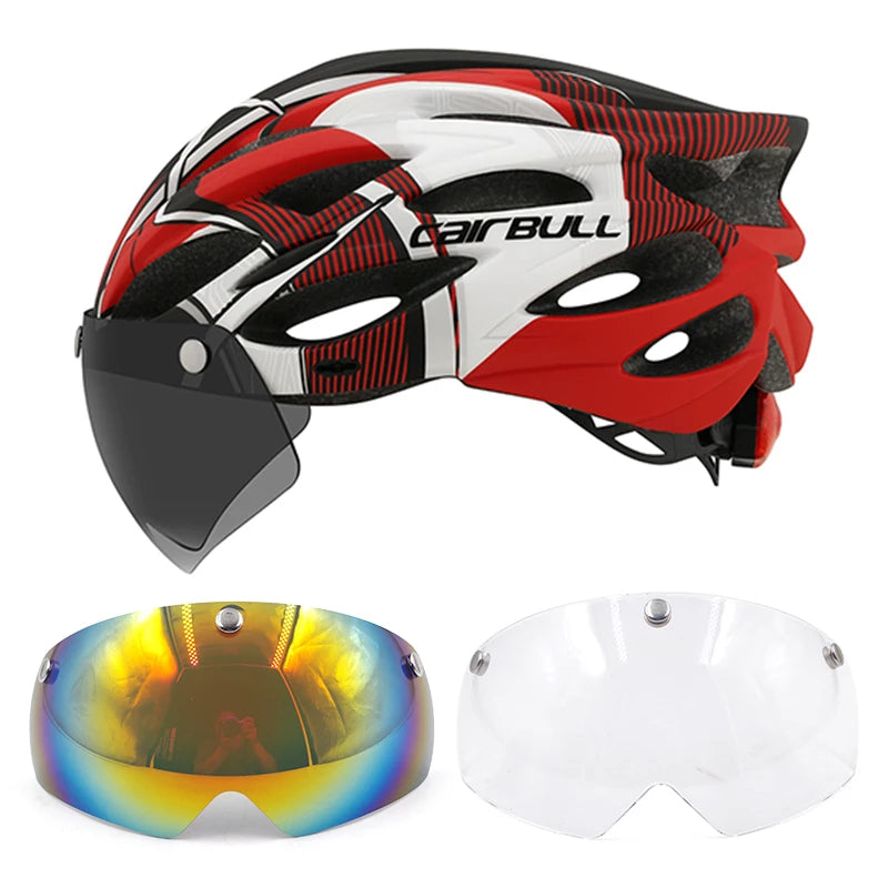 Cycling Helmet Light Road Mtb Mountain Bike Bicycle Led Helmet L for Men Women Visored Bicycle Helmet Casco Accesorios