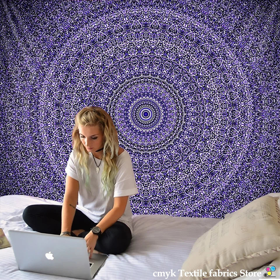 Mandala Tapestry Beach Yoga Mat Bedspread Table Cloth Hot New Decorative Wall Hanging Bohemia Indian Hippie Home 210x148cm