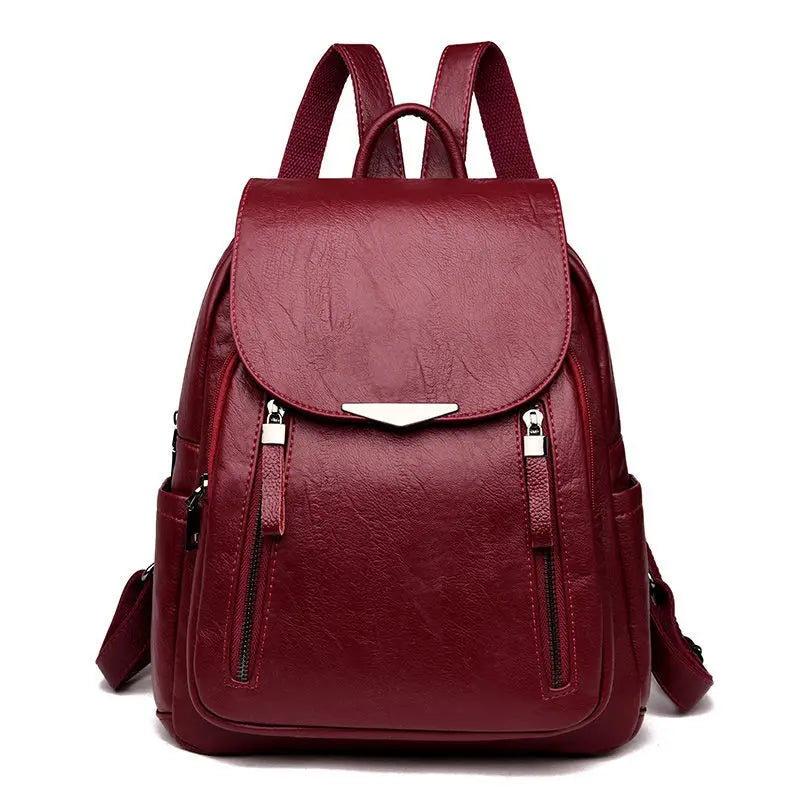 Women's Backpack  Travel Large Backpack PU Leather Handbag  Schoolbag For Girls Women's bag Female Shoulder Back mochila