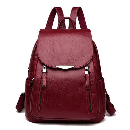 Women's Backpack  Travel Large Backpack PU Leather Handbag  Schoolbag For Girls Women's bag Female Shoulder Back mochila