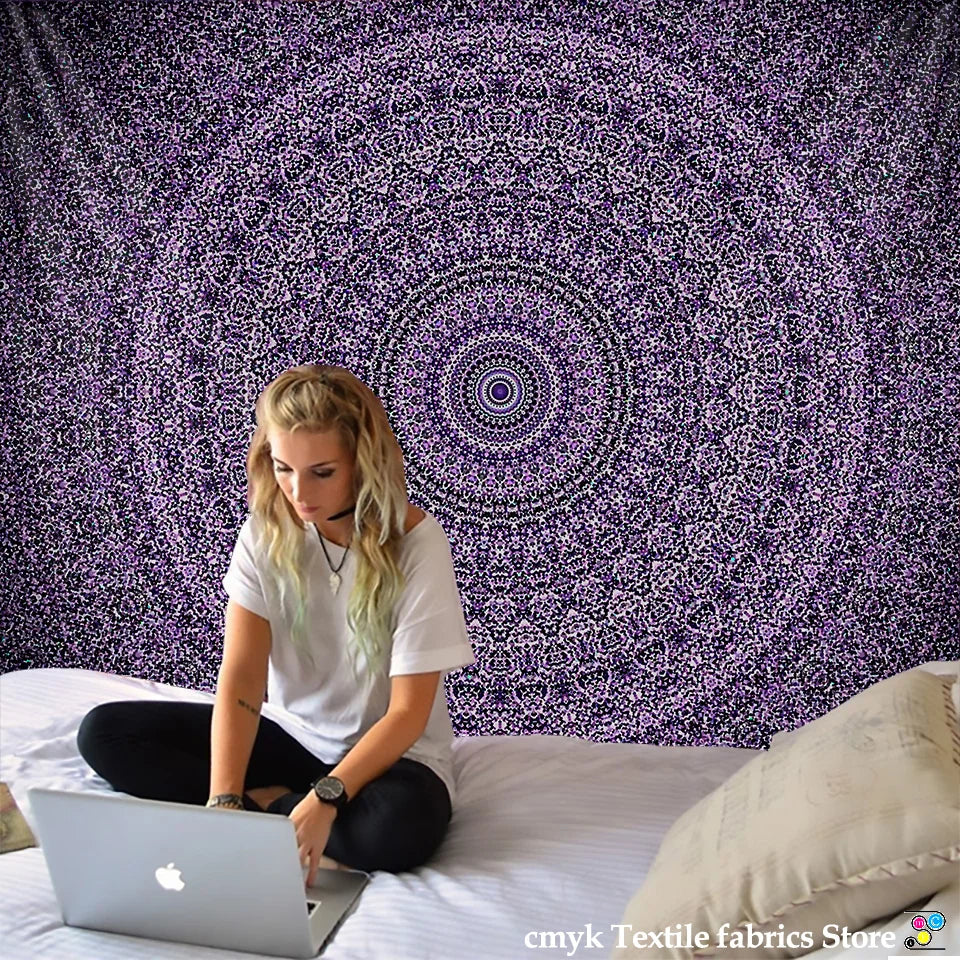 Mandala Tapestry Beach Yoga Mat Bedspread Table Cloth Hot New Decorative Wall Hanging Bohemia Indian Hippie Home 210x148cm