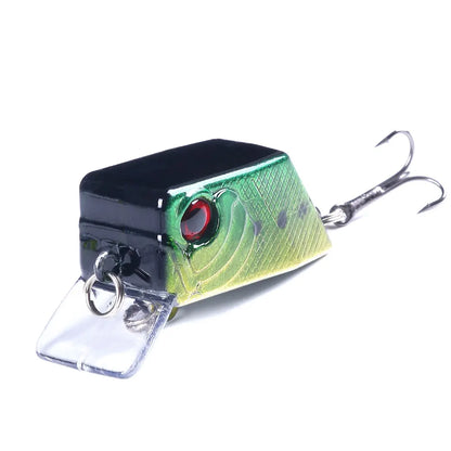 Hengjia 4.5cm 7g Square Crankbait Fishing Wobbler Diving Swimming Bait for Bass Pike Artificial Fishing Tackle