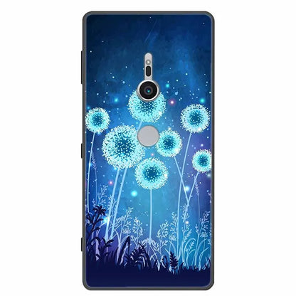 Case For Sony Xperia XZ1 XZ2 XZ3 Cover Silicone Painted Soft Phone Back Cases for Sony XZ2 Compact Premium Protective Funda Capa