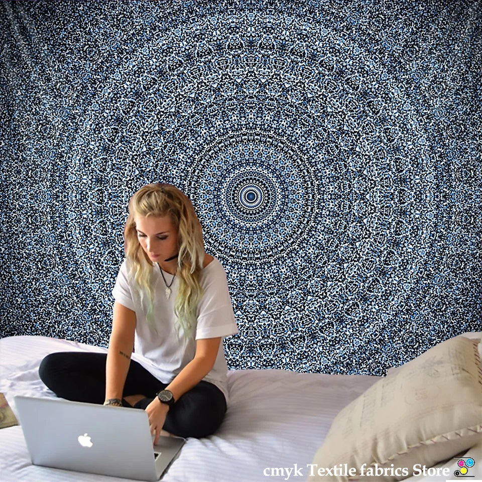 Mandala Tapestry Beach Yoga Mat Bedspread Table Cloth Hot New Decorative Wall Hanging Bohemia Indian Hippie Home 210x148cm