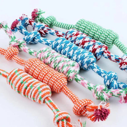 1 Pcs 20CM Dog Toys Funny Cotton Rope Toys For Small Puppy Dogs Pet Chew Toys Pet Supplies Random Colors