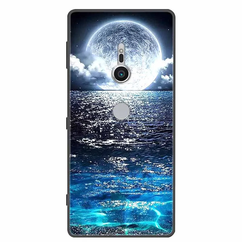Case For Sony Xperia XZ1 XZ2 XZ3 Cover Silicone Painted Soft Phone Back Cases for Sony XZ2 Compact Premium Protective Funda Capa