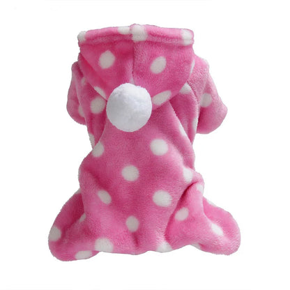 Pet Dog Cat Clothes Fleece Jumpsuit Winter Puppy Four Legs Clothing Warm Pajamas Pet Clothing Dog Yorkshire Chihuahua Costume