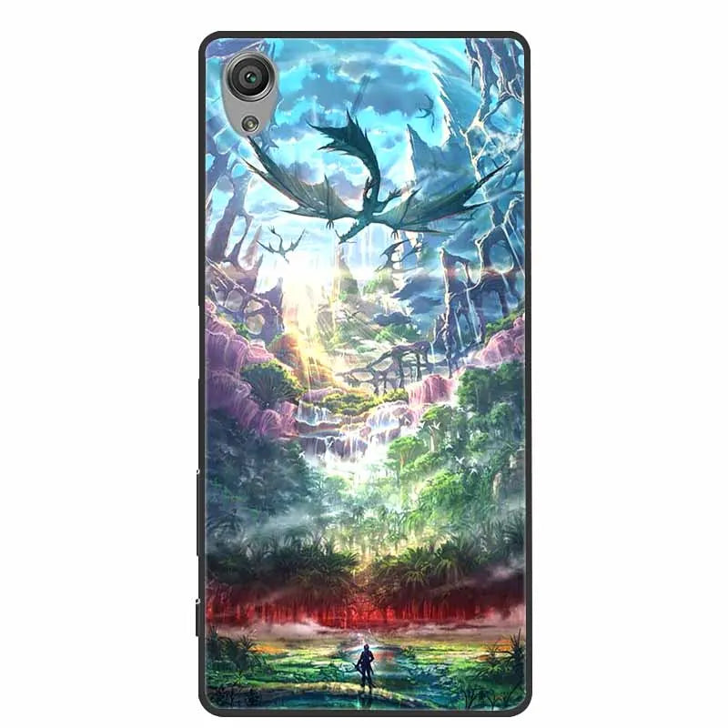 For Sony Xperia X Case F5121 Fashion Soft TPU Silicone Back Cases for Sony Xperia X Cover Protective Funda XperiaX Cartoon F5122