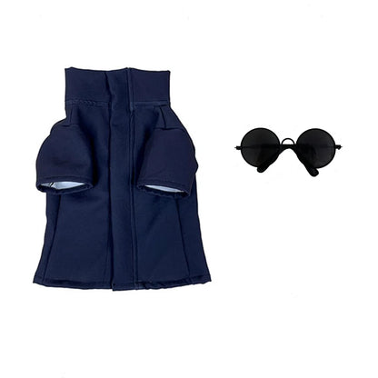 Pet Clothes Anime Gojo Satoru Cosplay Costume Cat Suit Jumpsuit Hat Dog Cosplay Outfits Custom Made