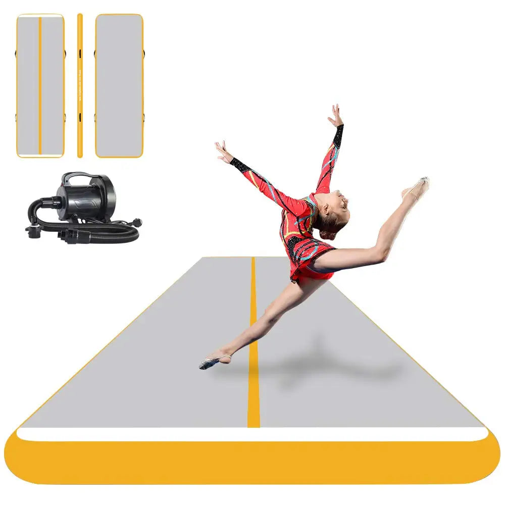 Inflatable Air Track Inflatable Gymnastics Tumble Track Gym Mat 9x2m for Air Floor Yoga Mat for Outdoor Sports
