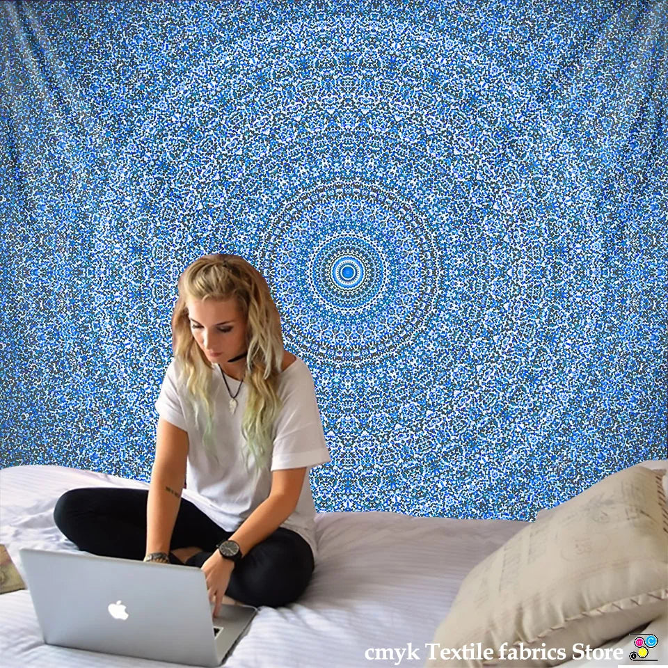 Mandala Tapestry Beach Yoga Mat Bedspread Table Cloth Hot New Decorative Wall Hanging Bohemia Indian Hippie Home 210x148cm