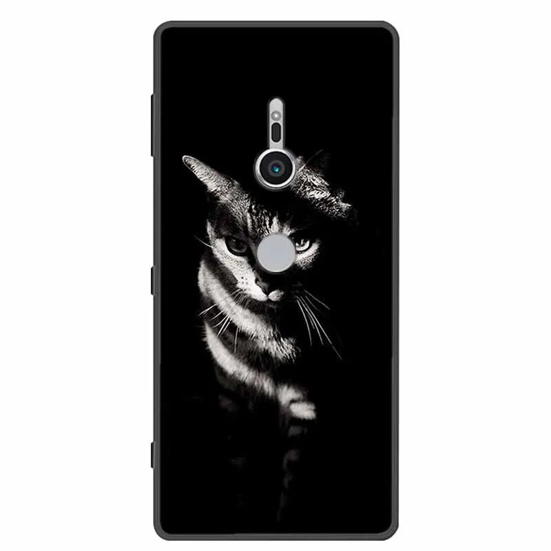 Case For Sony Xperia XZ1 XZ2 XZ3 Cover Silicone Painted Soft Phone Back Cases for Sony XZ2 Compact Premium Protective Funda Capa