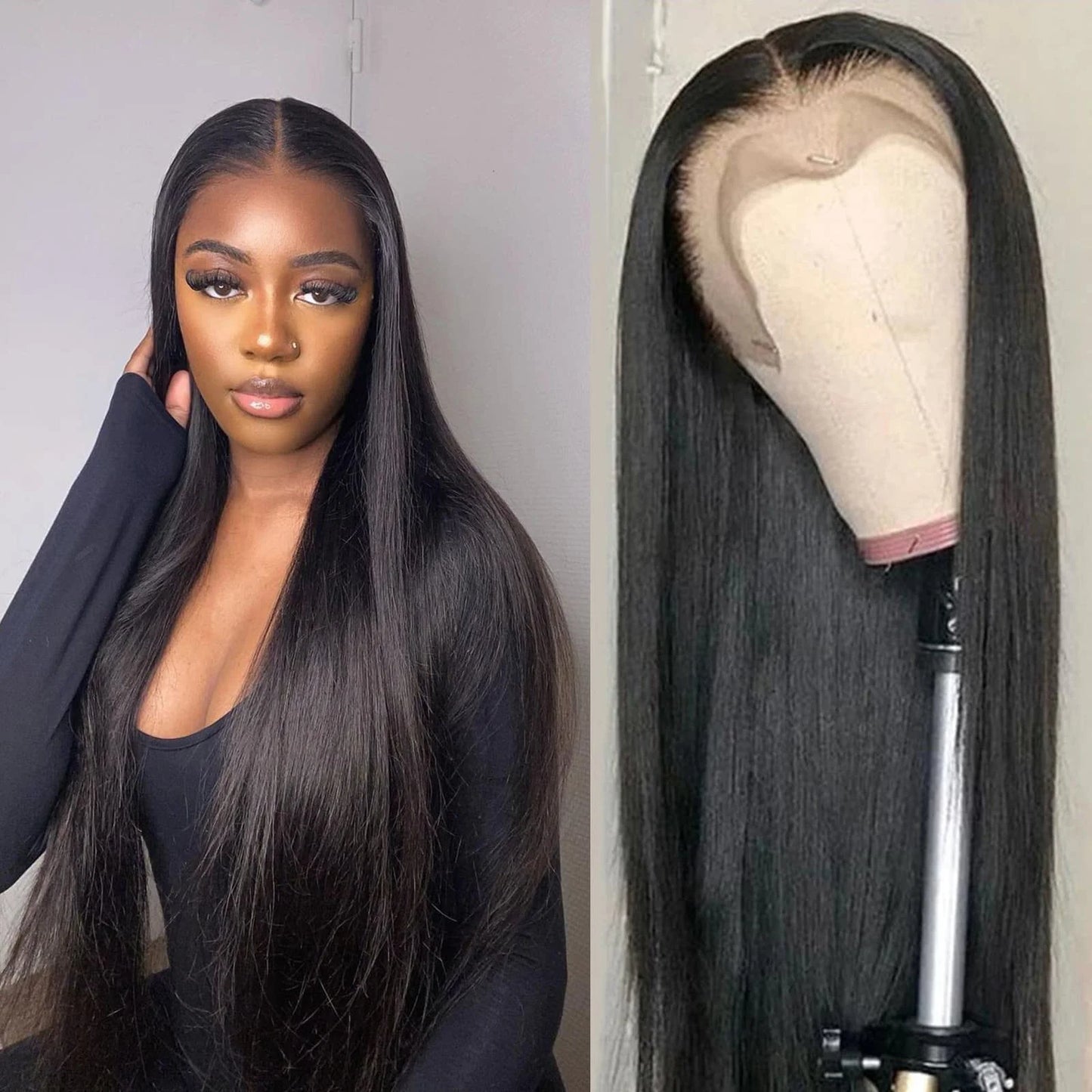 Longer Length Soft Human Hair Wig Factory Cheap Wholesale Full Frontal Wig Mona Hair Vendor
