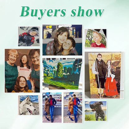 Paintings by Numbers Photo Customized DIY Oil Paint for portrait wedding family custom make diy  on  canvas  custom digita