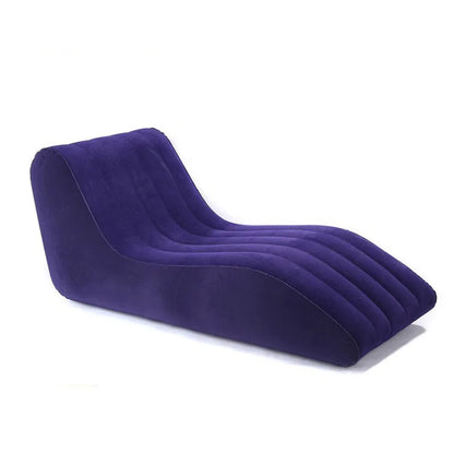 Leisure Inflatable Sofa Thickened Creative Flock Lazy Sofa S Type Adult Sofa Recliner