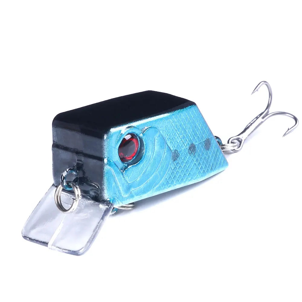 Hengjia 4.5cm 7g Square Crankbait Fishing Wobbler Diving Swimming Bait for Bass Pike Artificial Fishing Tackle