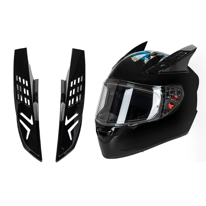 Motorcycle Helmet Ears Horns Punk Protective Decorative Stylish Motorbike Accessories Strong Adhesive Decor Parts