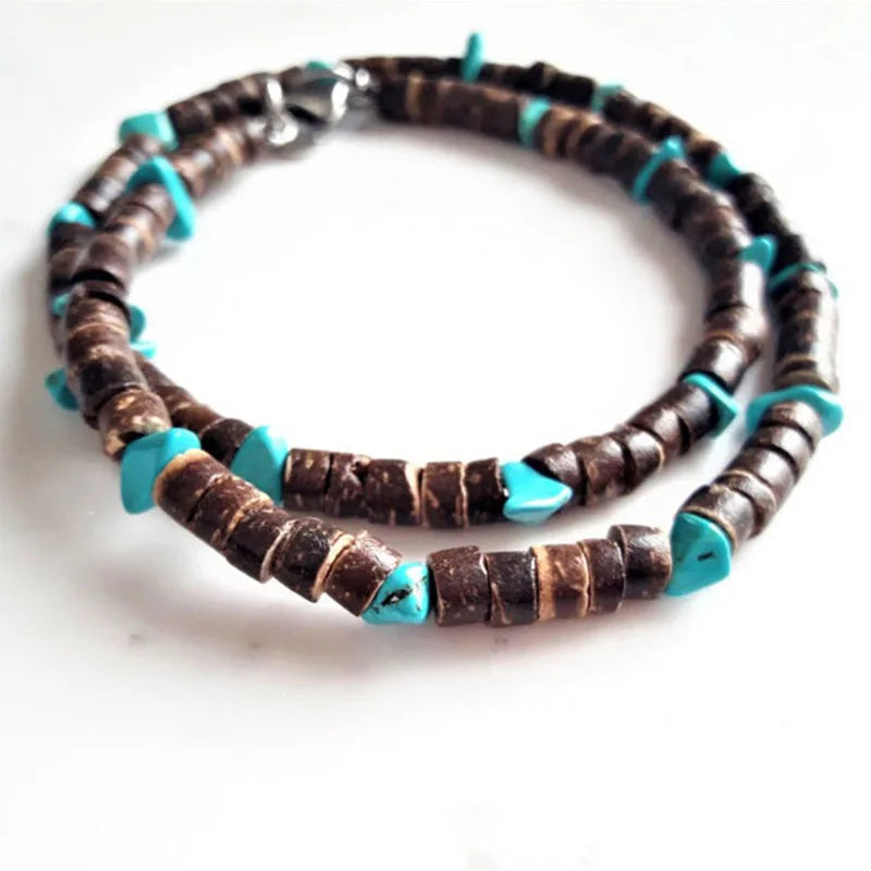 Mens Beaded necklace Necklace African Necklace Surfer necklace Mens necklace
