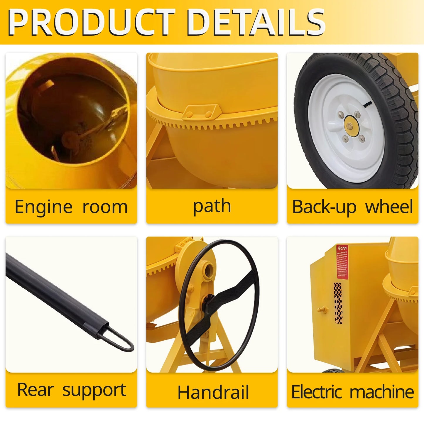 160L 200L 240L Construction Cement Mixer Electric Manual Concrete Mixer Machine With Pump